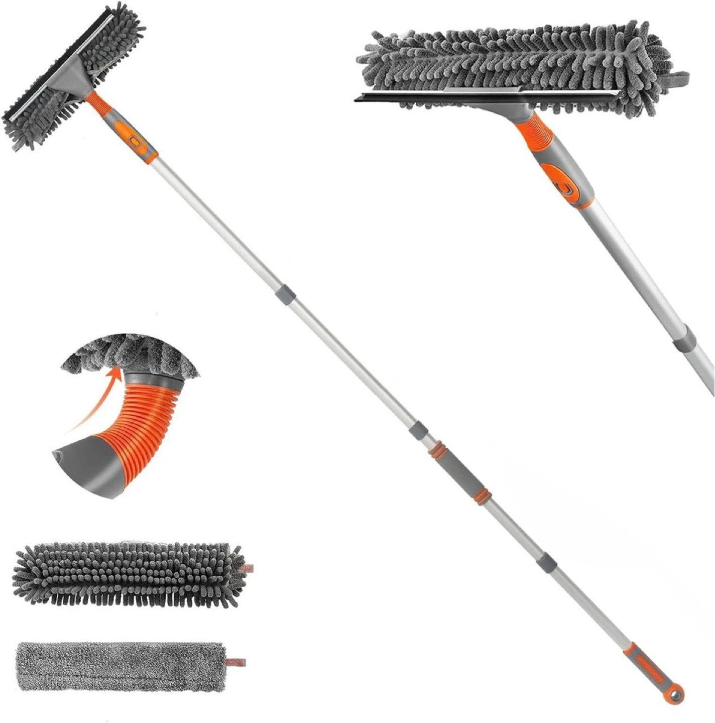 Brand new Eazer 2-in-1 window cleaning kit with extension pole - photo 5