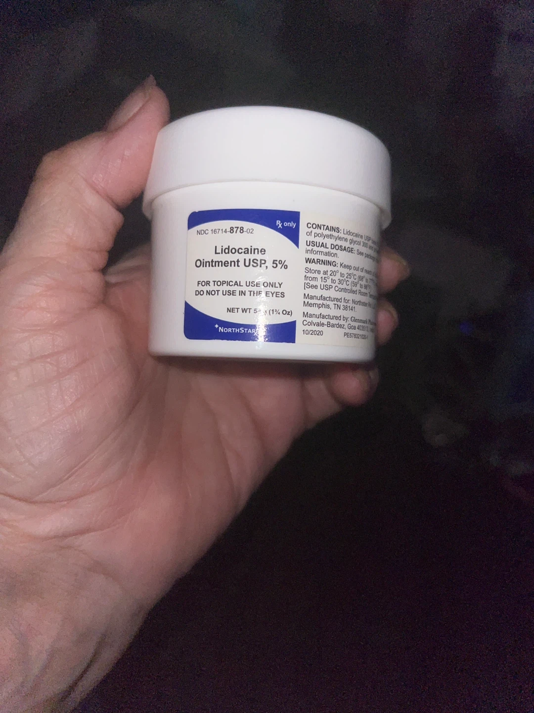 NorthStar Lidocaine Ointment USP 5% 1 oz