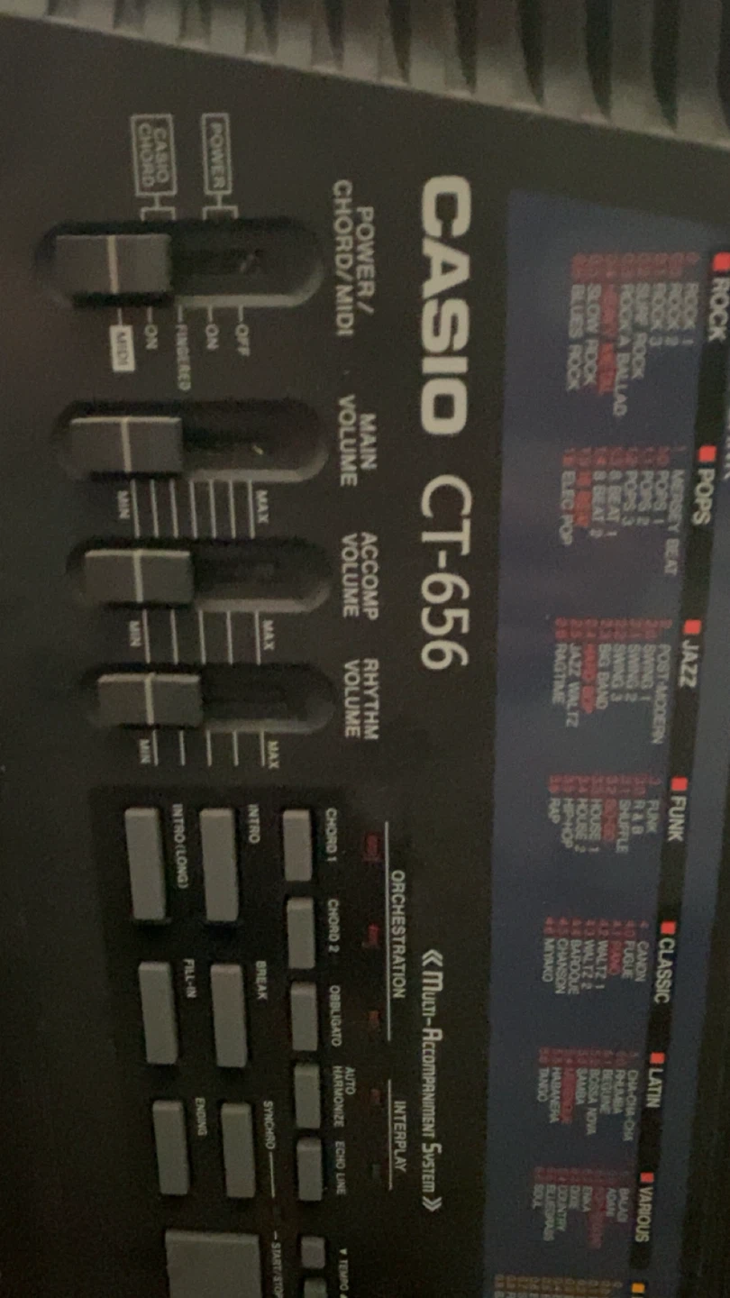 Casio CT-656 Keyboard with Stand - photo 2