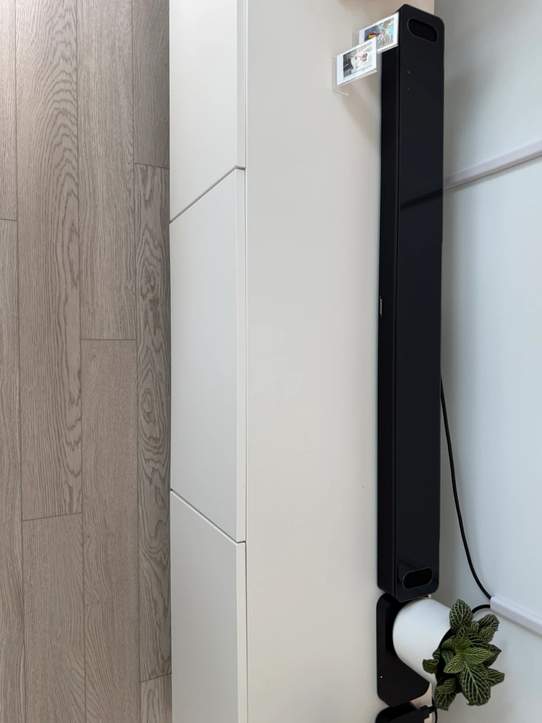 White Media Console with Doors - photo 3