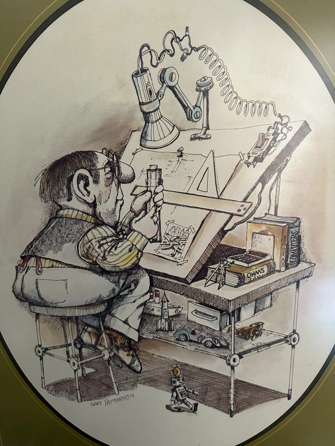 Vintage "The Engineer" Framed Art Print - photo 2