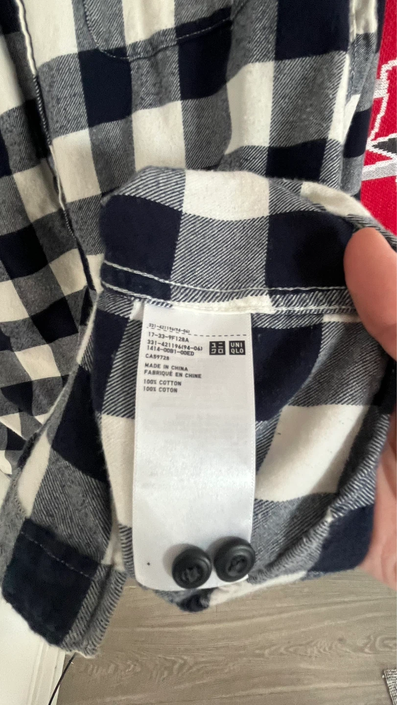 Uniqlo Plaid Flannel Shirt Size M - photo 3