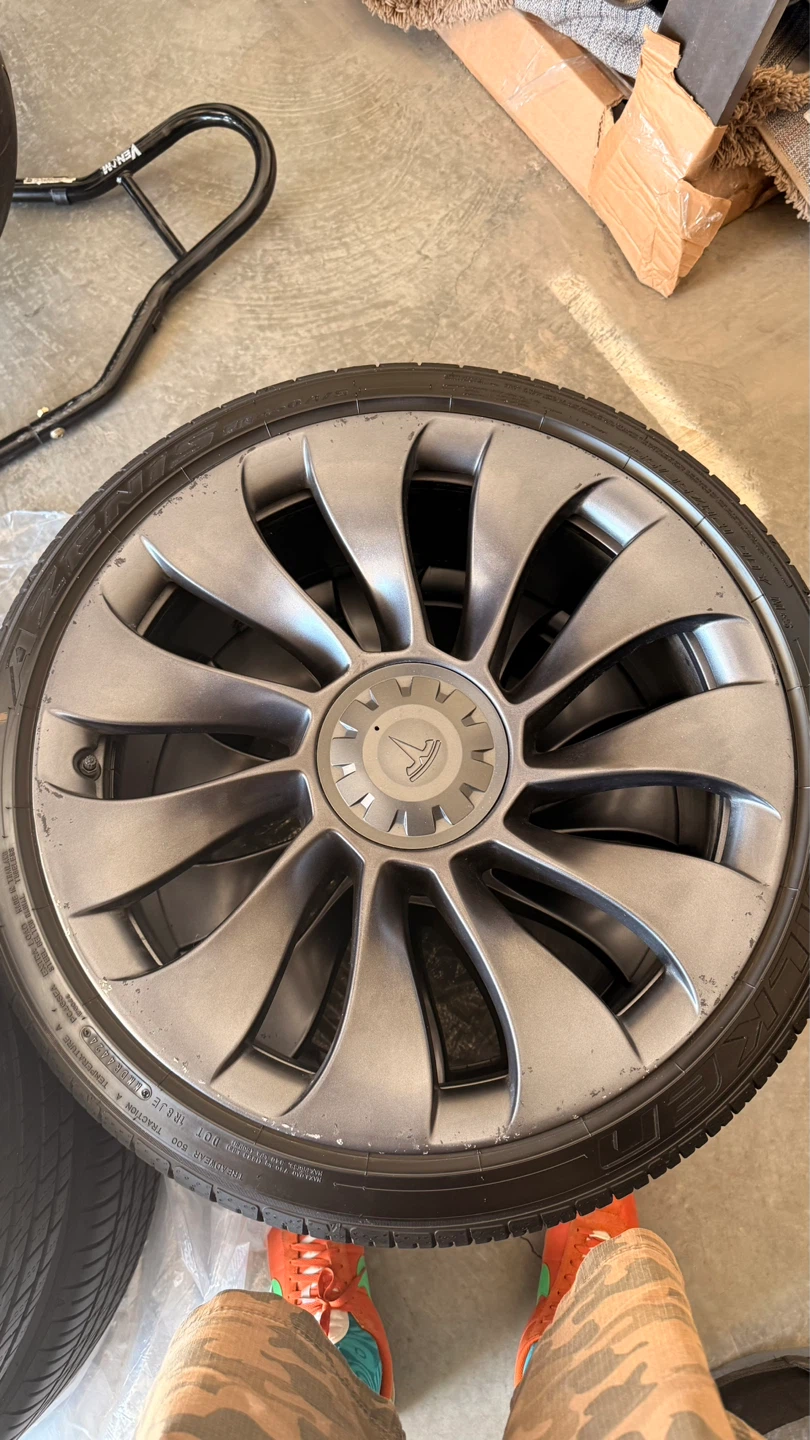 Tesla Model Y Performance 21" Wheels & Fazen Tires Set - photo 5