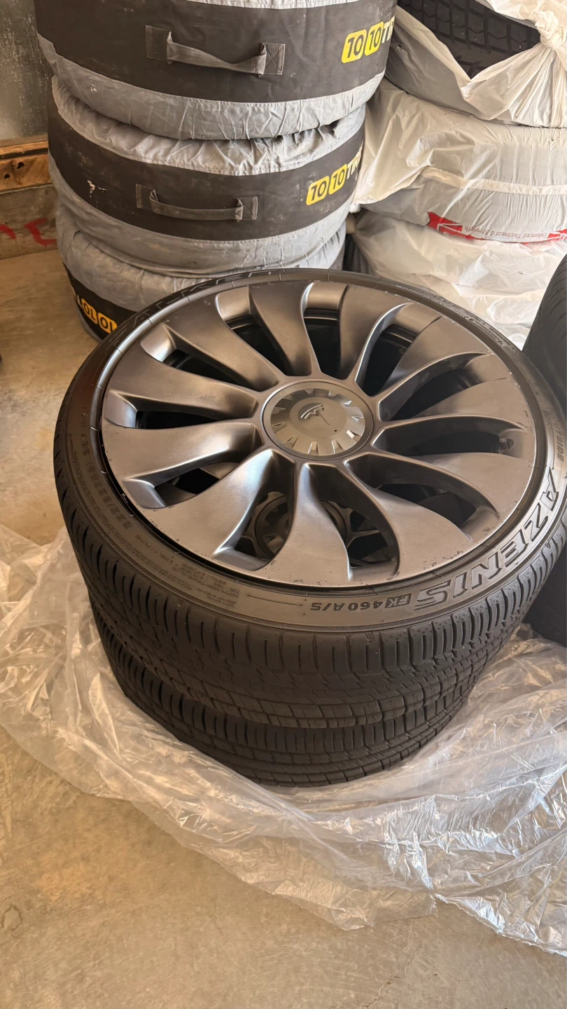 Tesla Model Y Performance 21" Wheels & Fazen Tires Set - photo 2