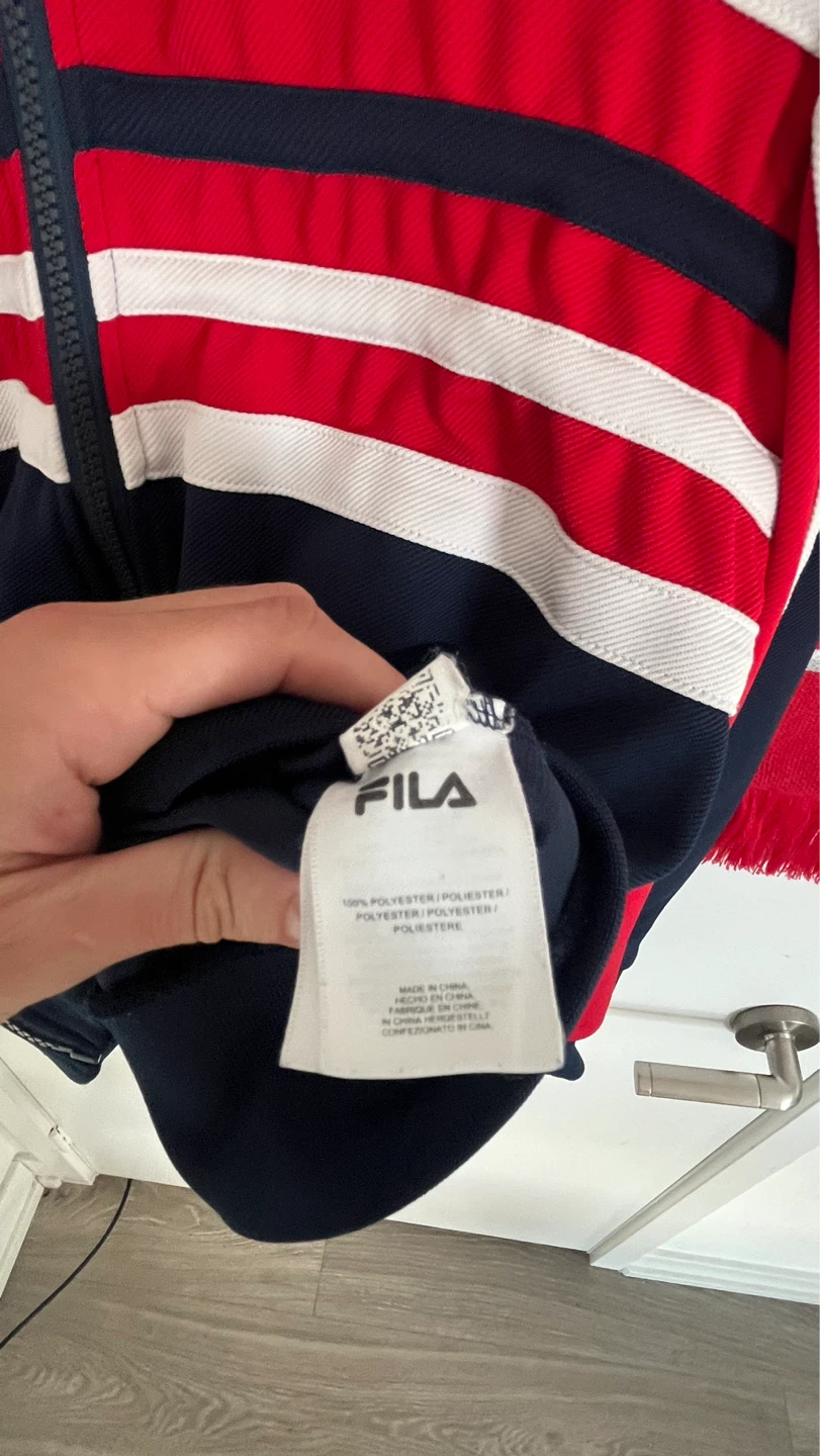 Fila White Line Track Jacket - Navy/Red/White - photo 4