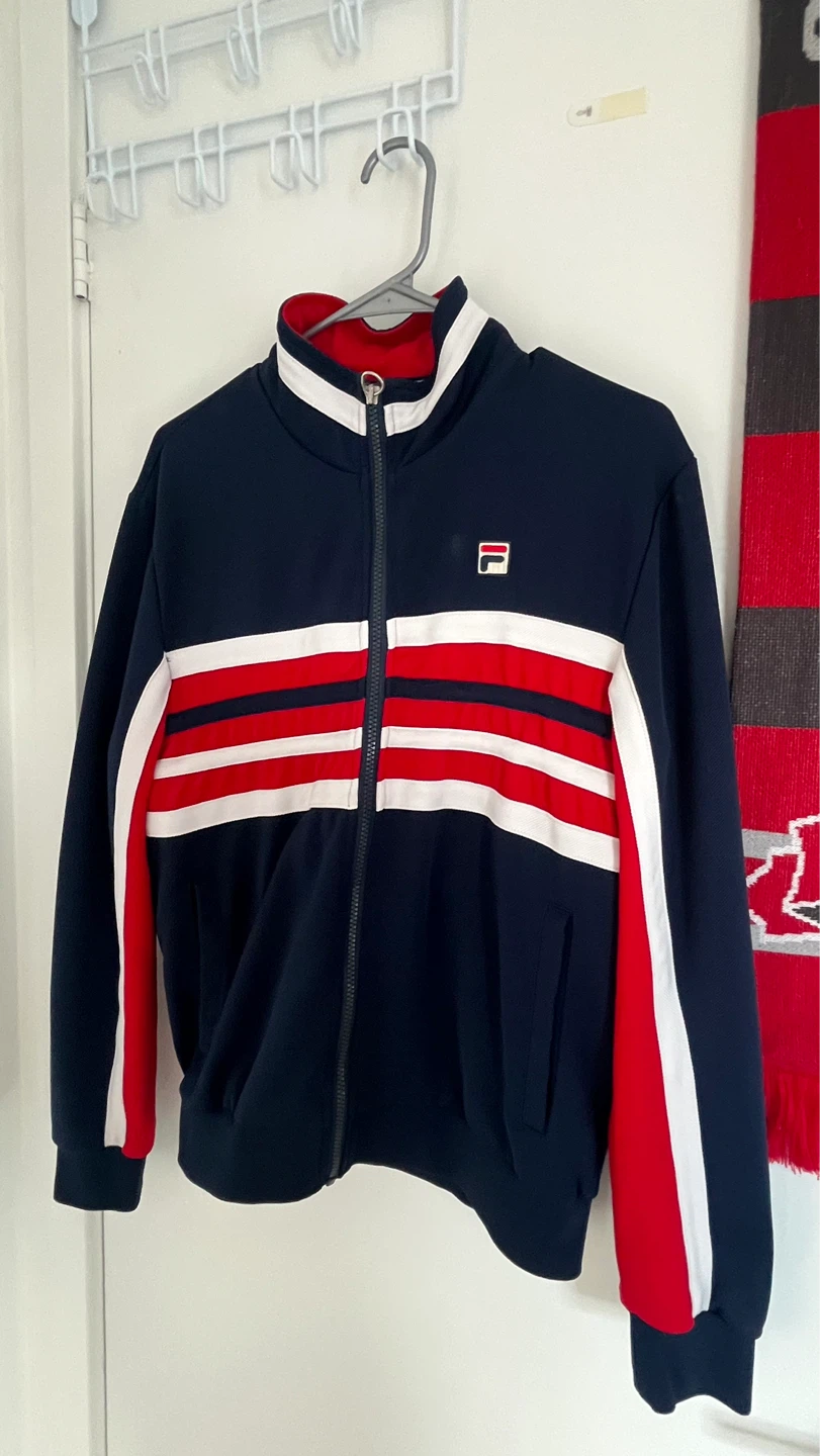 Fila White Line Track Jacket - Navy/Red/White