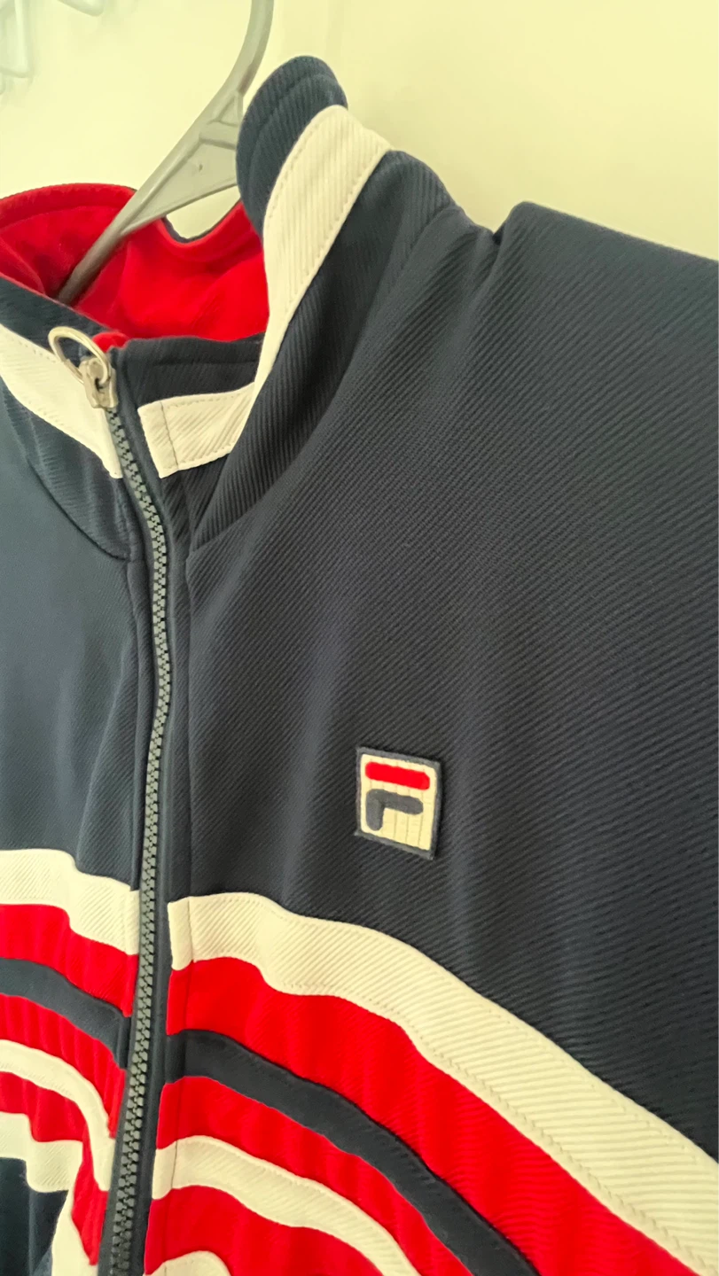 Fila White Line Track Jacket - Navy/Red/White - photo 2