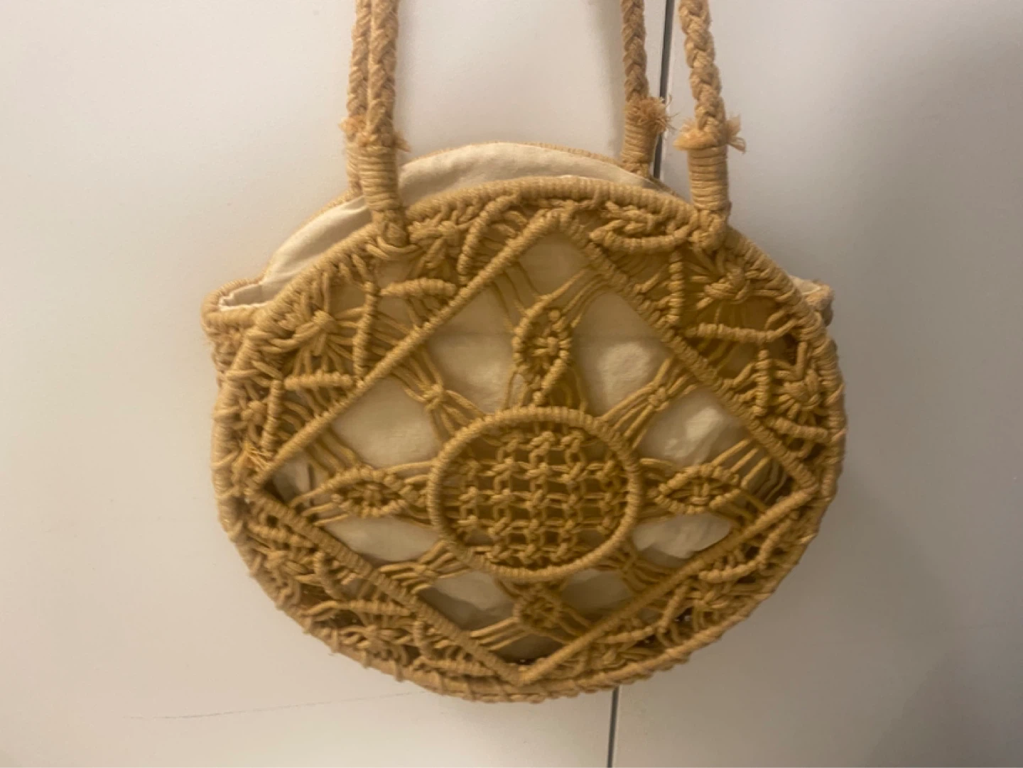 Macrame Round Shoulder Bag
