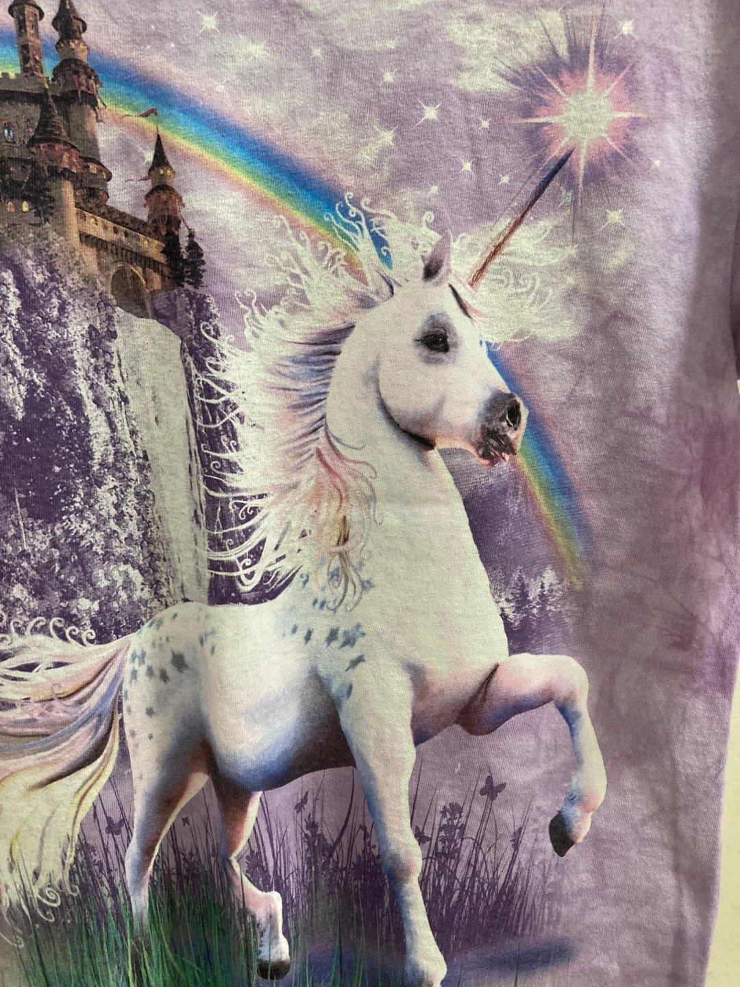 The Mountain Purple Unicorn Tshirt Unisex Size M - photo 2