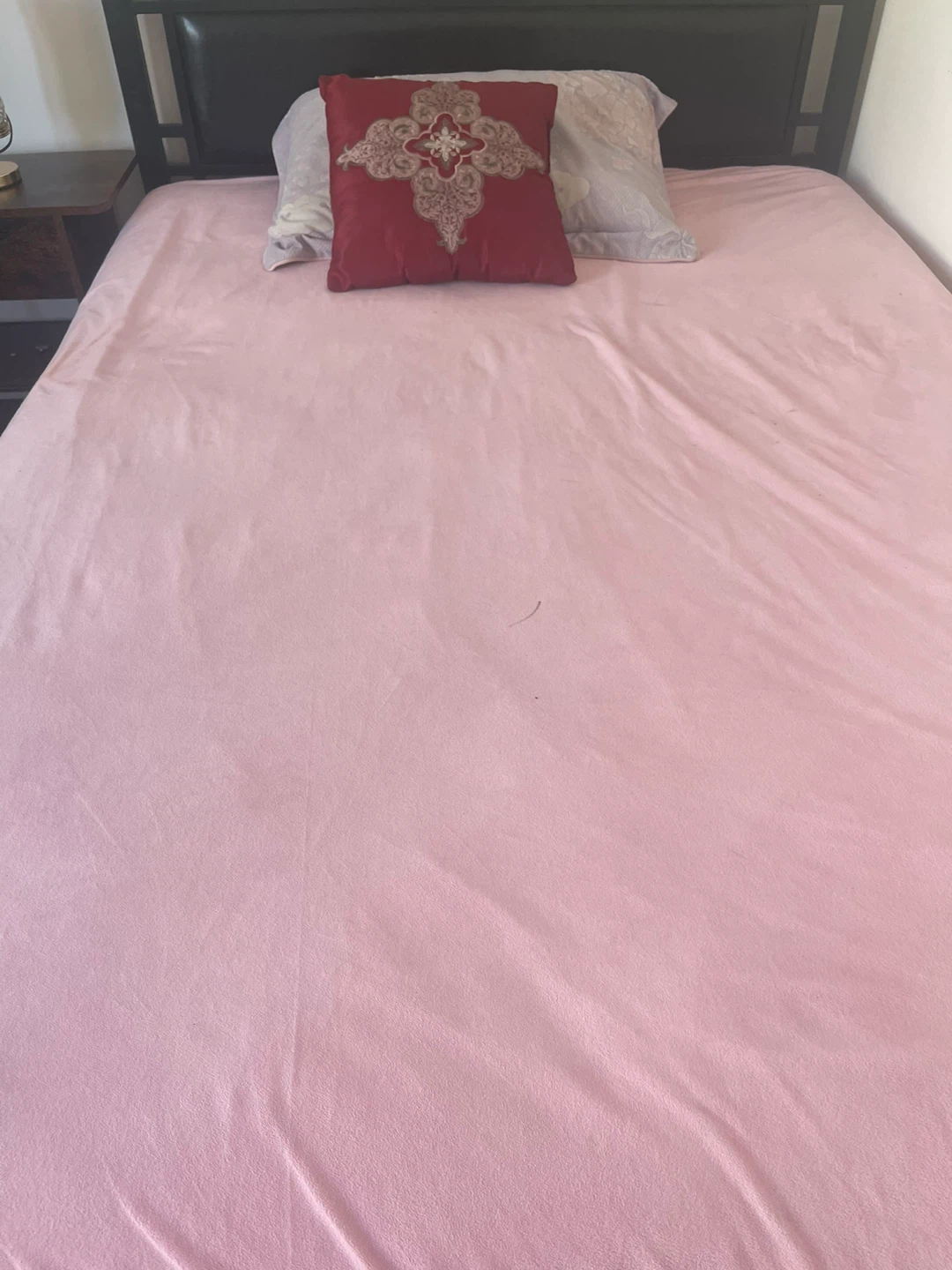 Double Black Metal bed with Mattress - photo 2