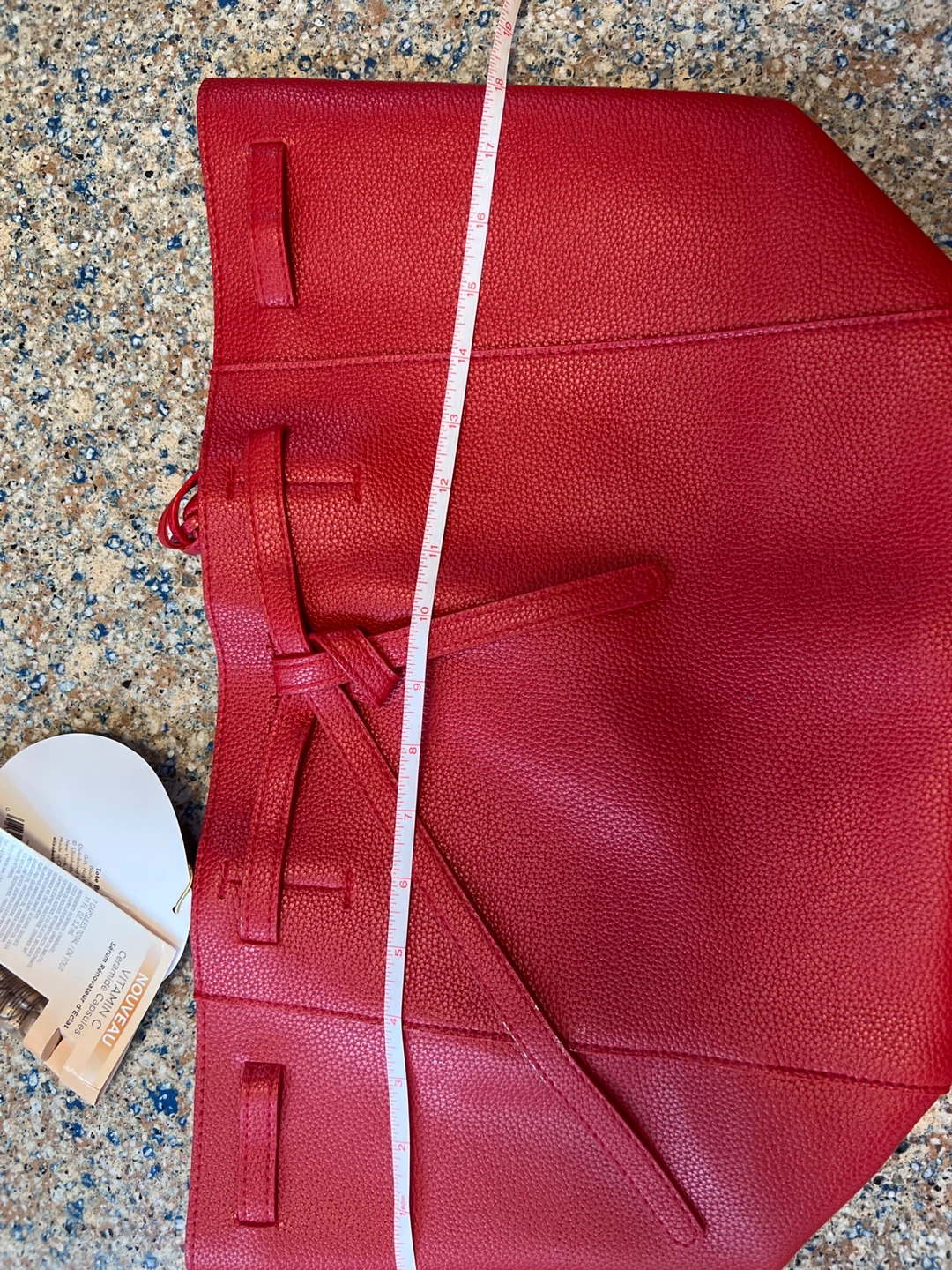 Red Tote Bag with Snowflake Charm - photo 4
