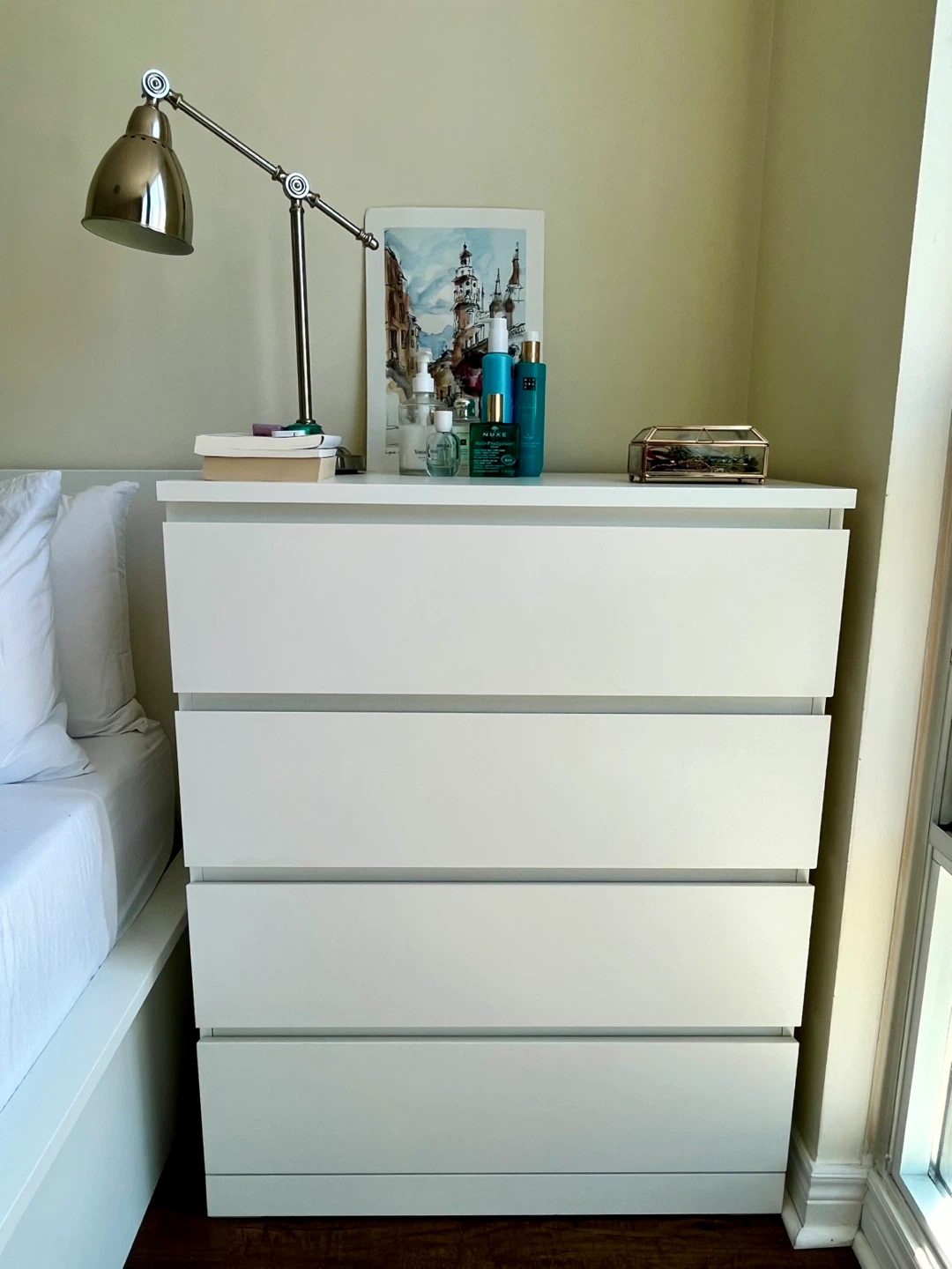 IKEA Malm 4-Drawer Dresser - White - photo 3