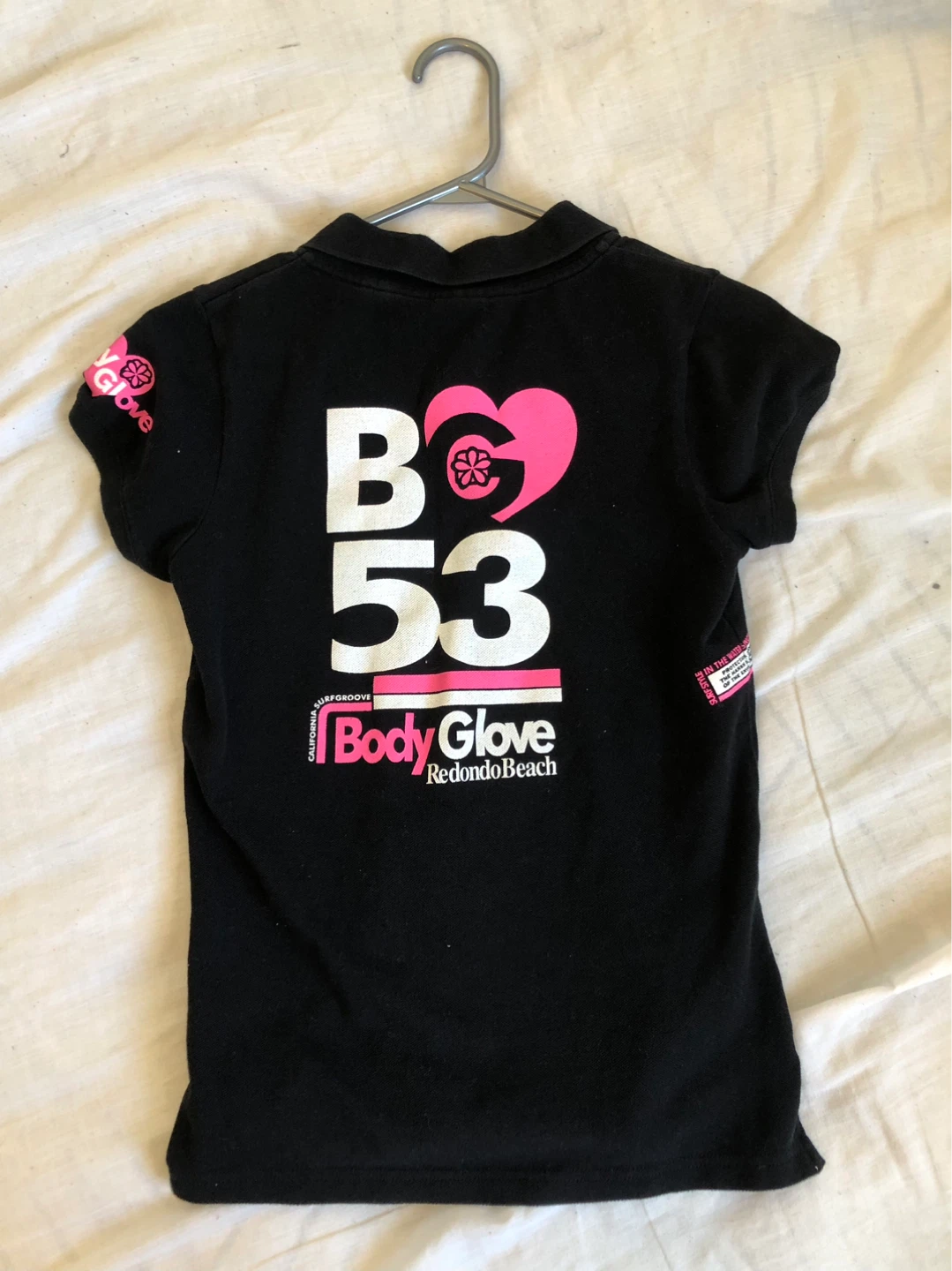 Gyaru Body Glove Black Surf Polo Shirt - photo 2