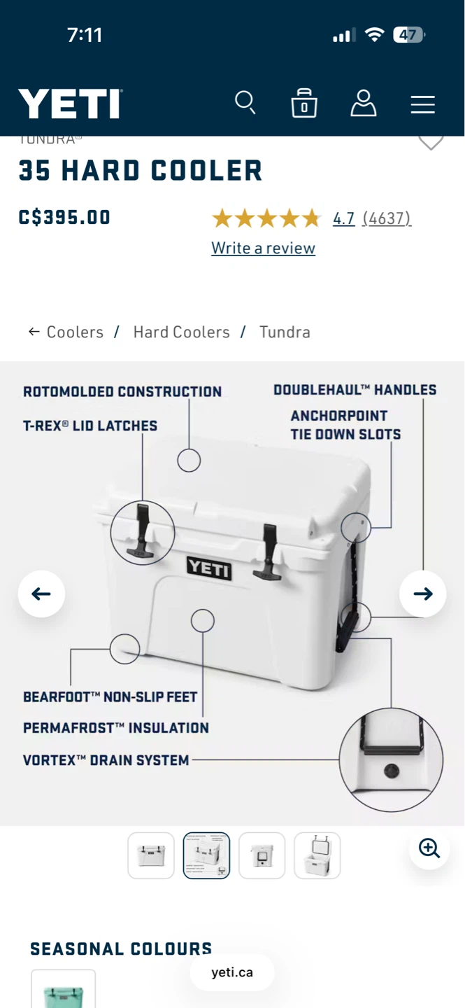 Yeti Tundra 35 Hard Cooler - photo 3