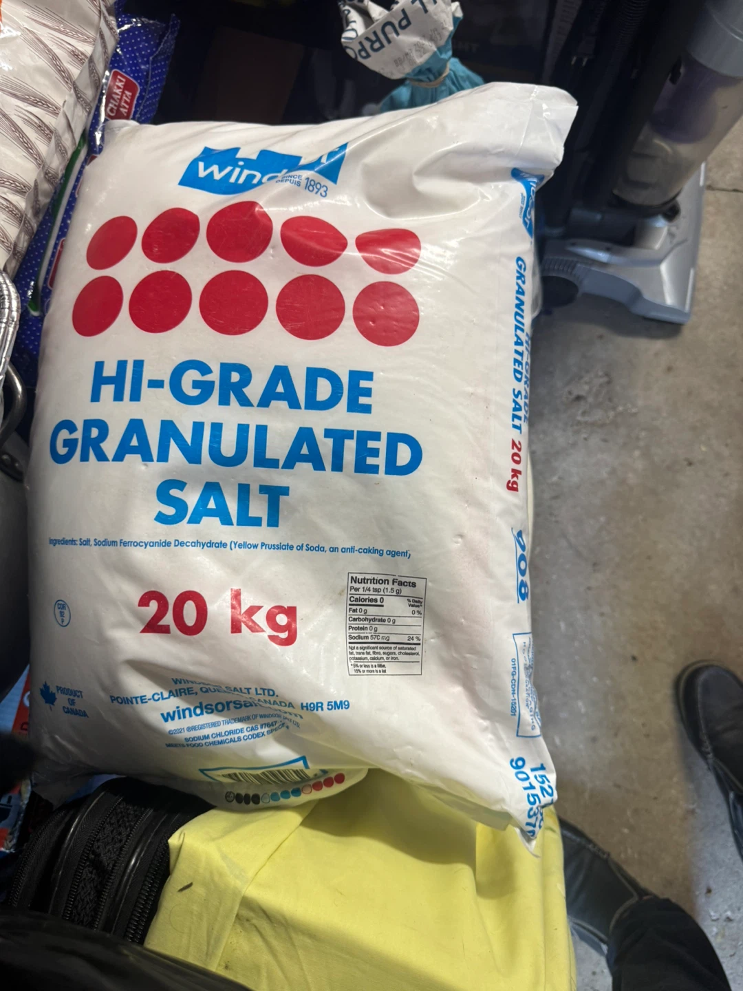 Windsor Hi-Grade Granulated Salt 20 kg Bag - photo 2