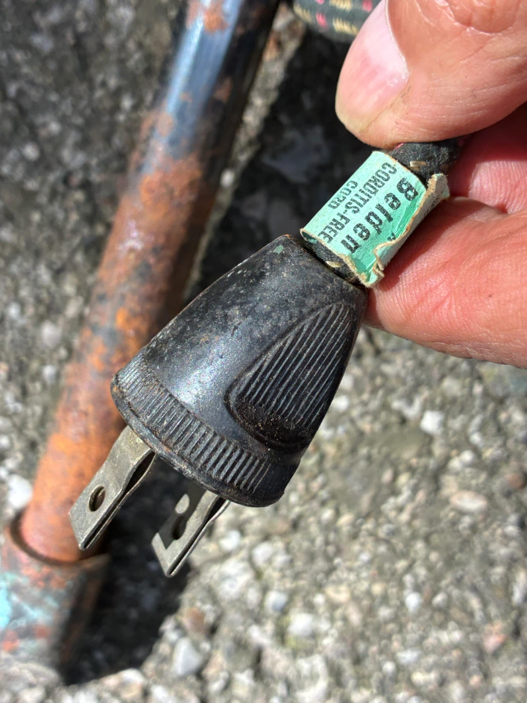 Old tool heavy-duty vintage electric soldering iron - photo 3