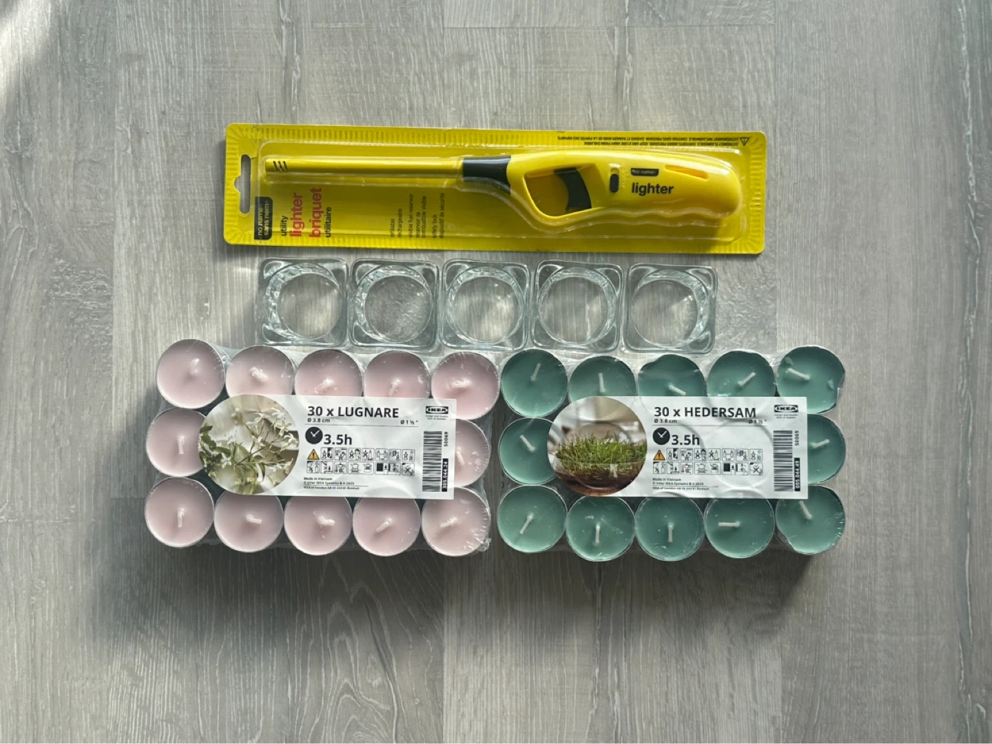 <<New>>IKEA candles, holders, lighter