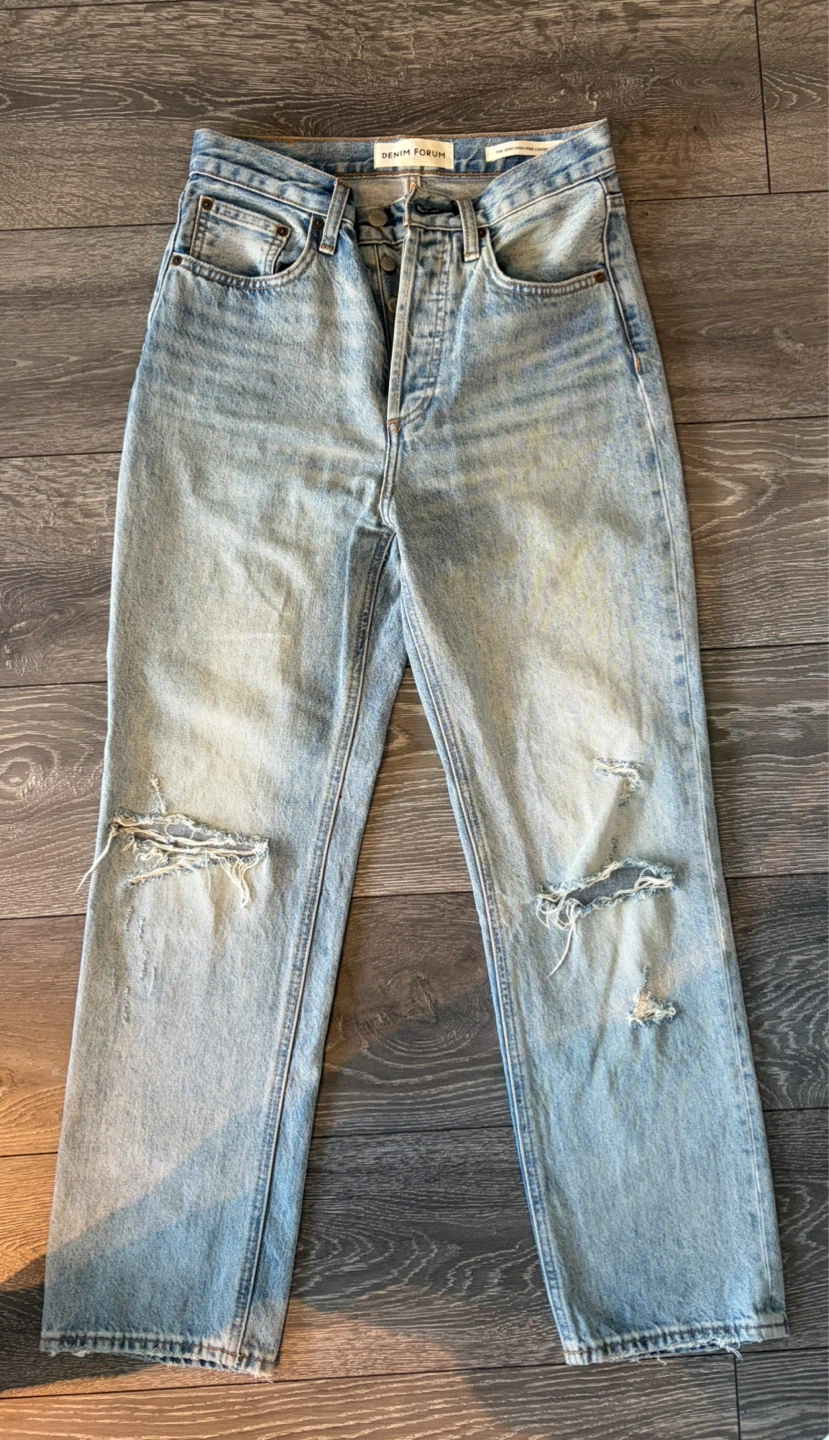 Denim Forum The Joni High Rise Loose Jeans