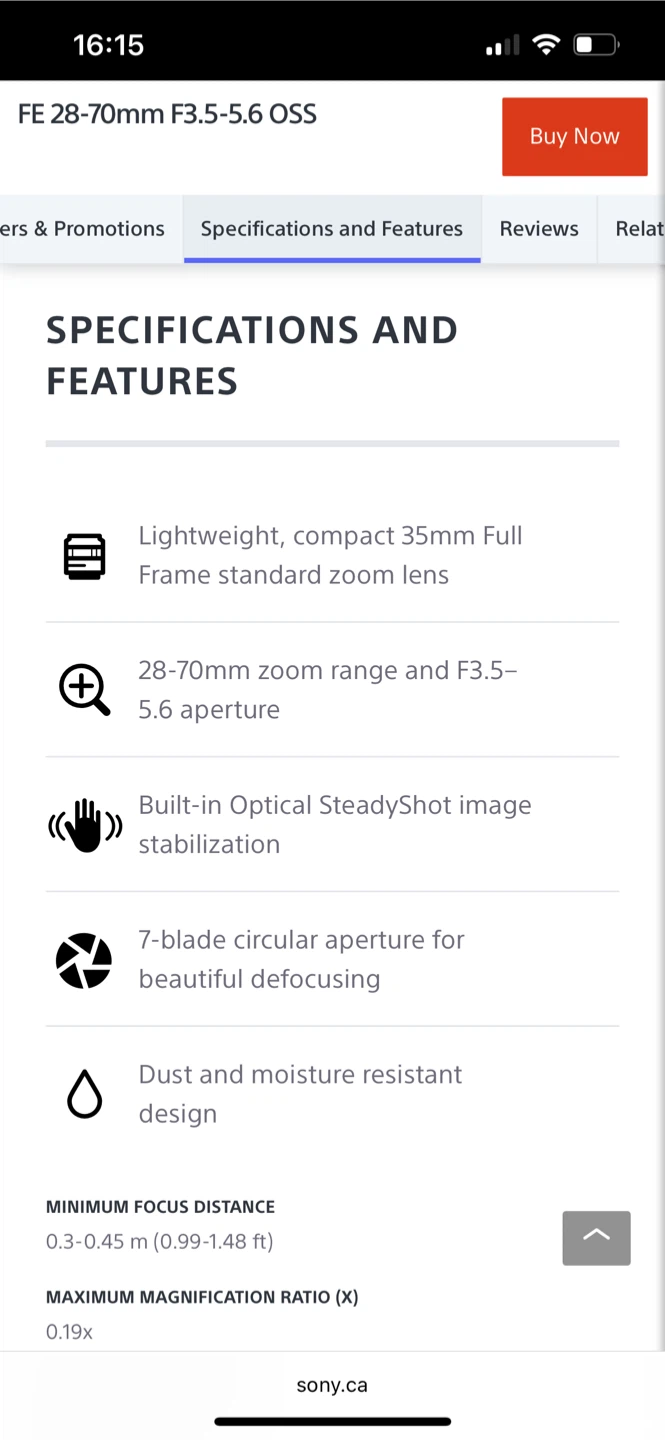 Sony FE 28-70mm f/3.5-5.6 OSS E-mount Lens - photo 4