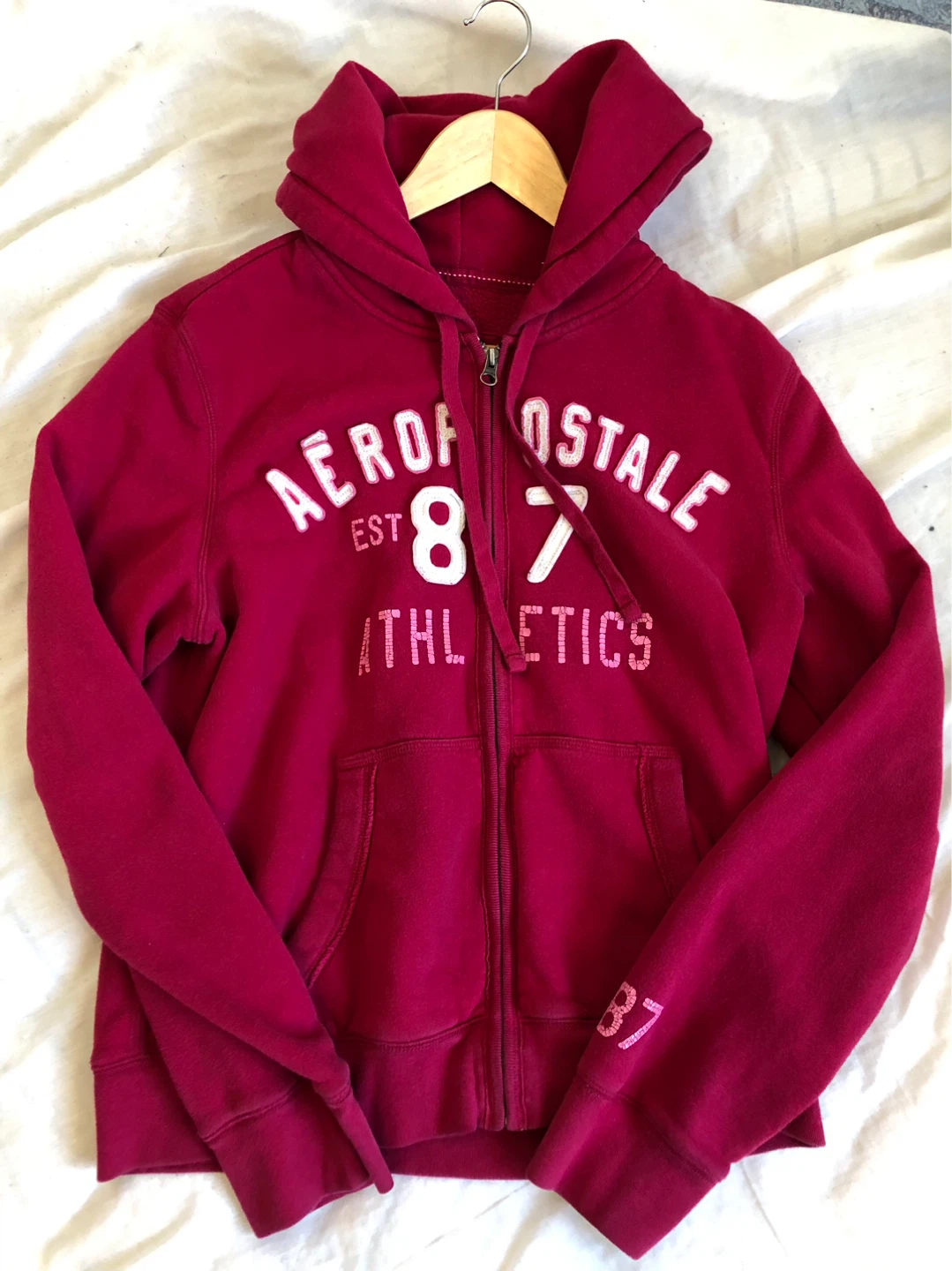 Aeropostale Pink Zip-Up Hoodie
