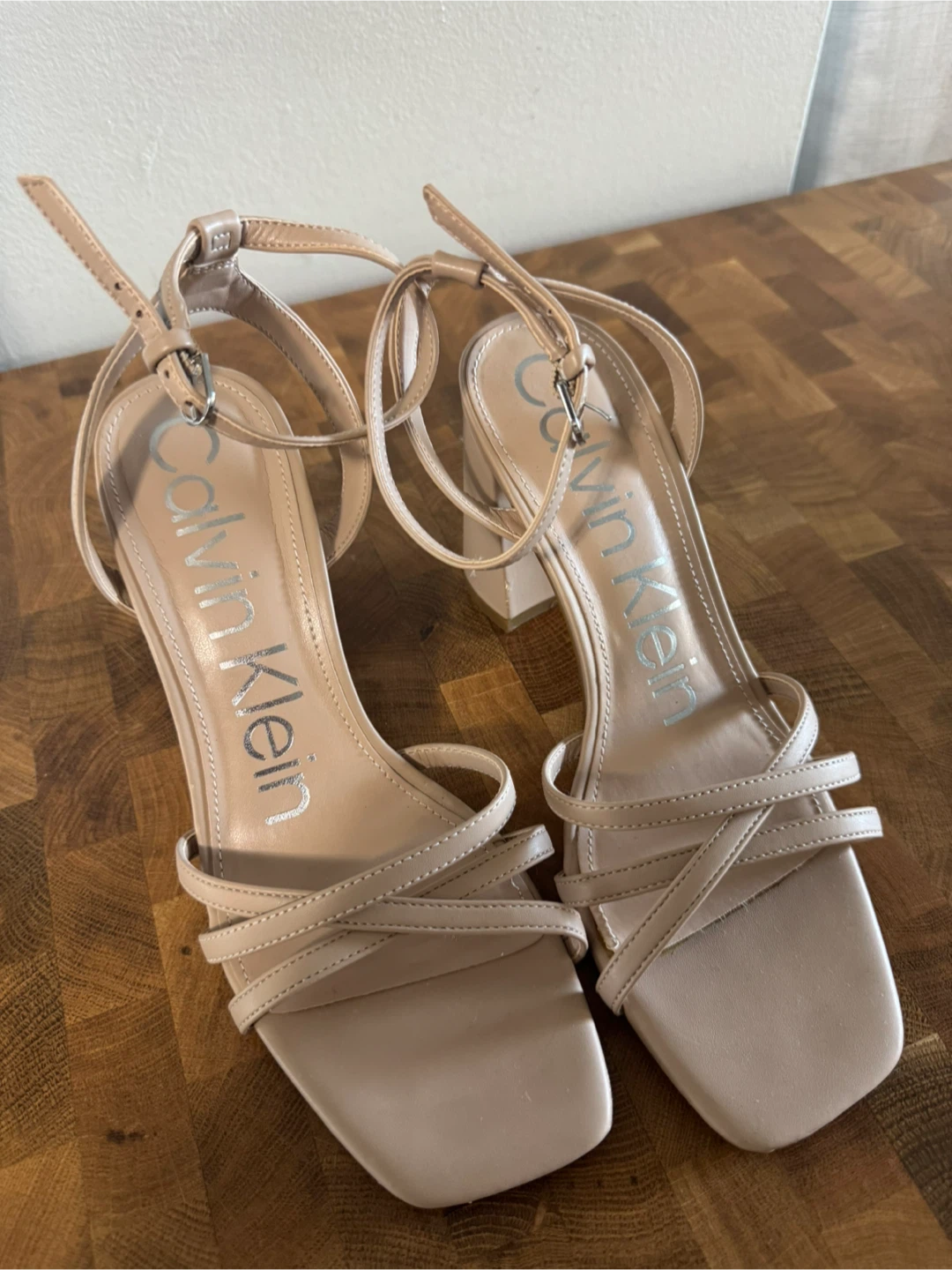 Calvin Klein Strappy Block Heels
