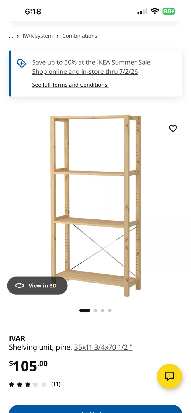 IKEA IVAR Shelving Unit Pine - photo 5