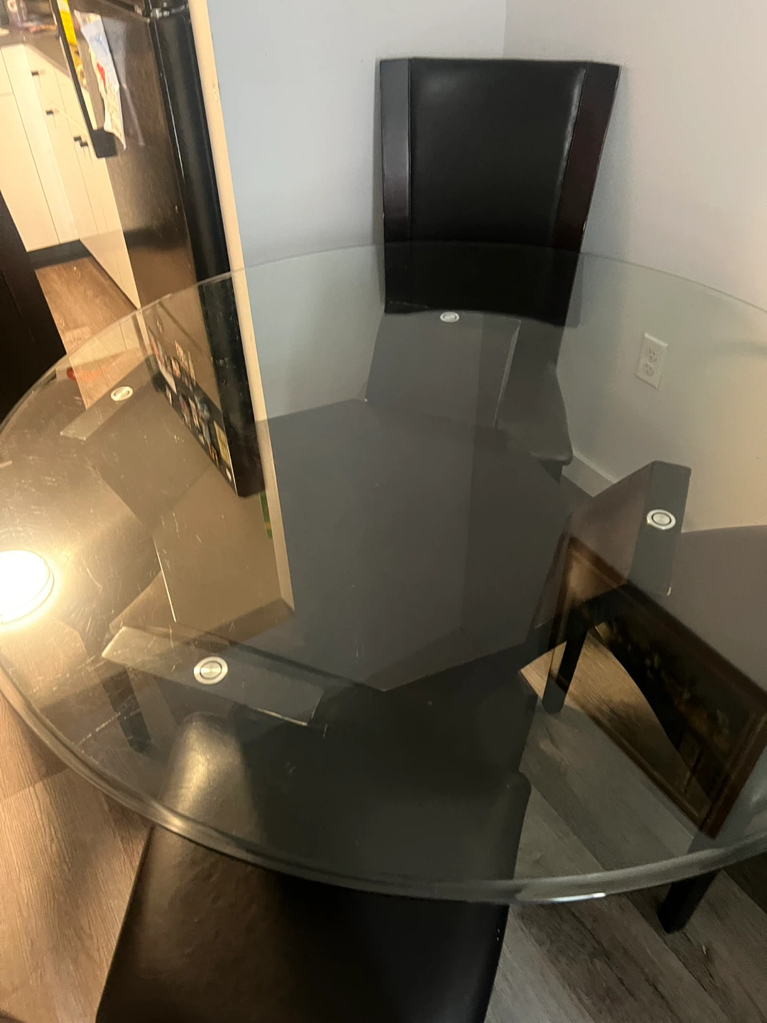 Glass Top Dining Table with 4 Chairs - photo 2