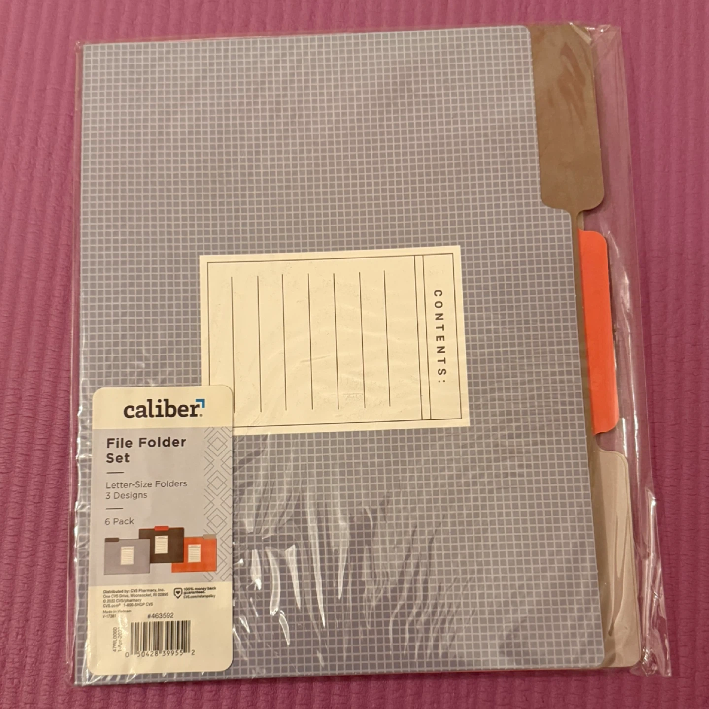 NEW✨Caliber File Folder Set - Letter Size, 6 Pack