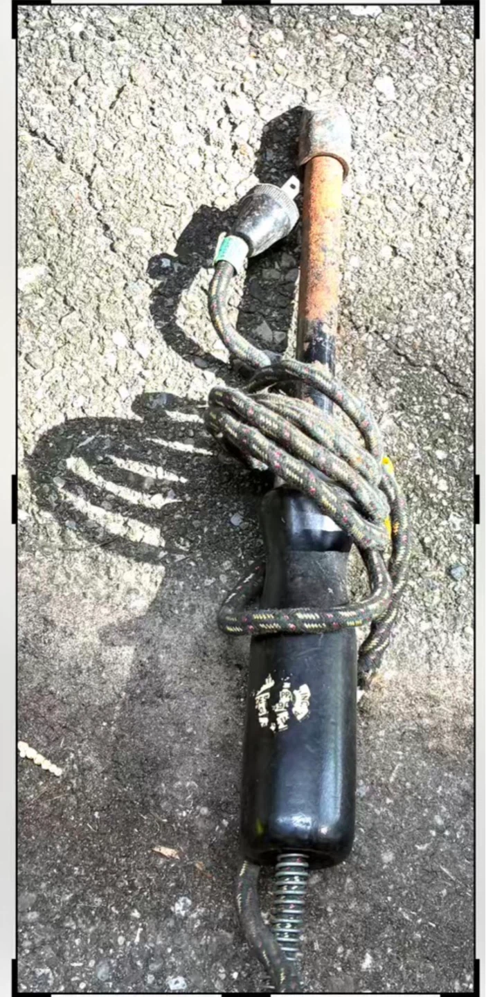 Old tool heavy-duty vintage electric soldering iron