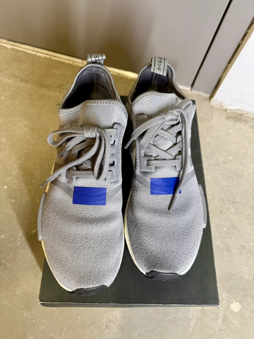 Adidas NMD_R1 Grey and Blue US 10.5 - photo 4