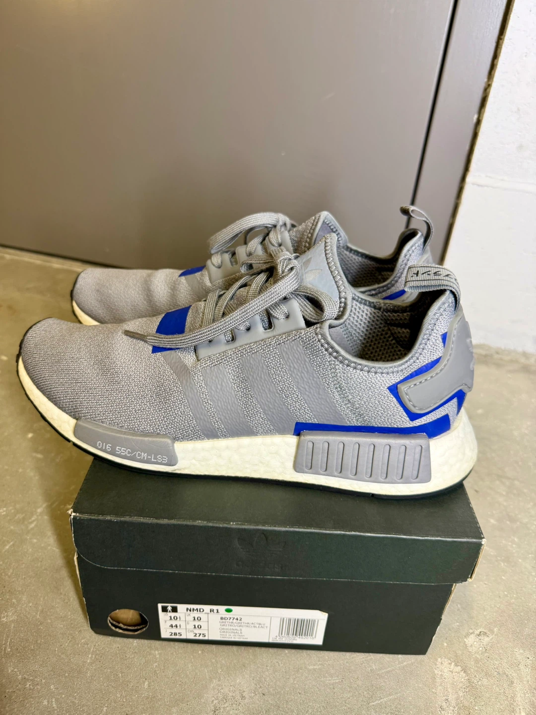 Adidas NMD_R1 Grey and Blue US 10.5 - photo 2