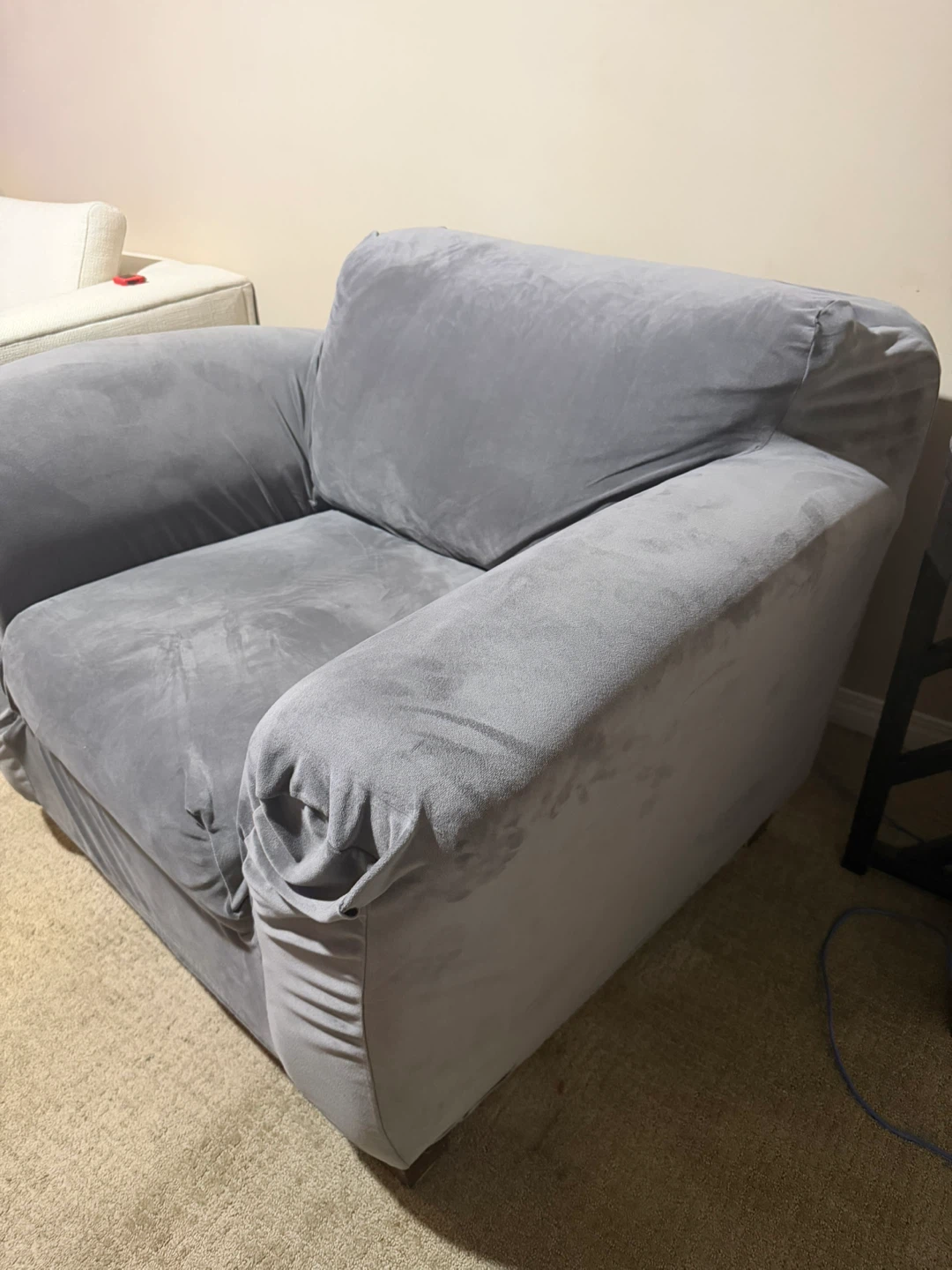Big Comfy sofa W/ Grey Slipcover - photo 3