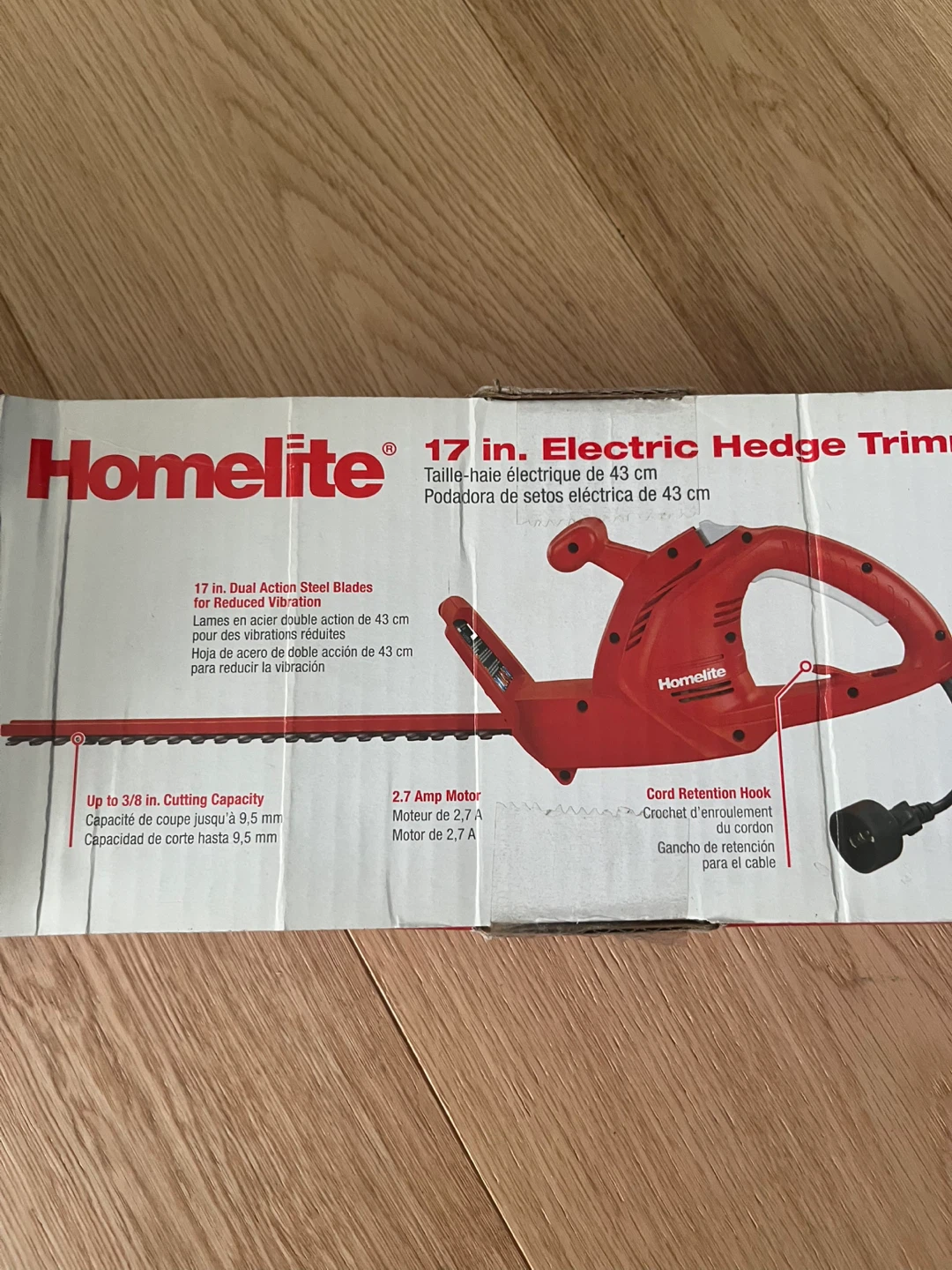 Homelite 17 in. Electric Hedge Trimmer - 2.7 Amp - photo 5