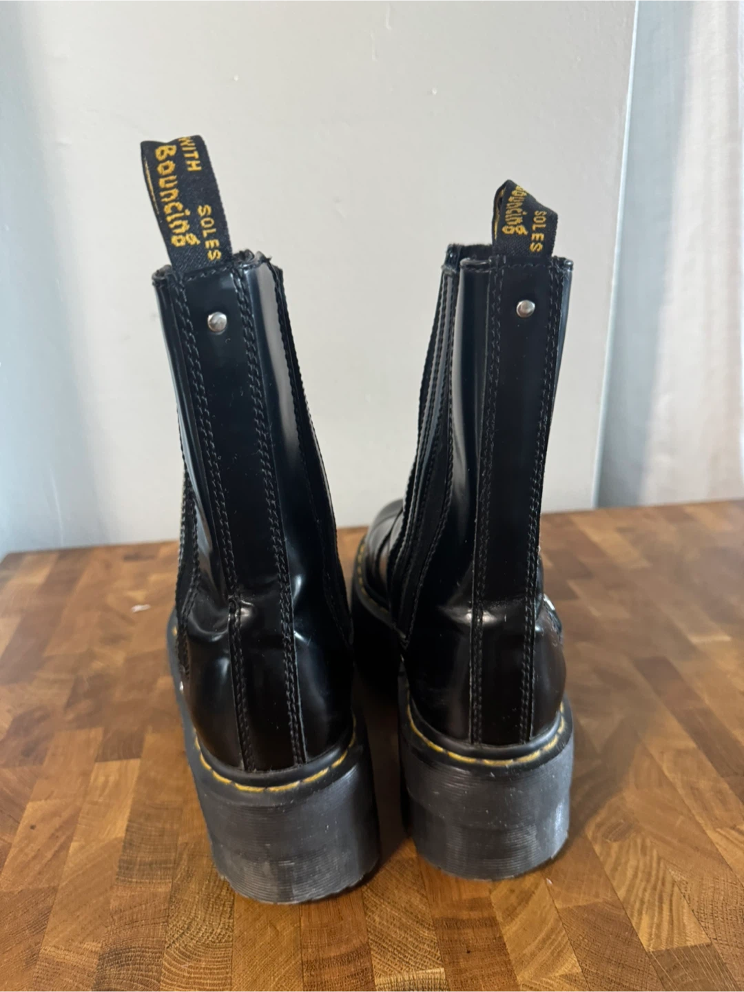 Dr. Martens 2976 Max Leather Platform Chelsea Boots 'Black' - photo 3