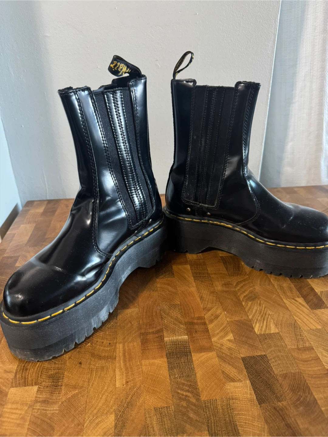 Dr. Martens 2976 Max Leather Platform Chelsea Boots 'Black' - photo 4