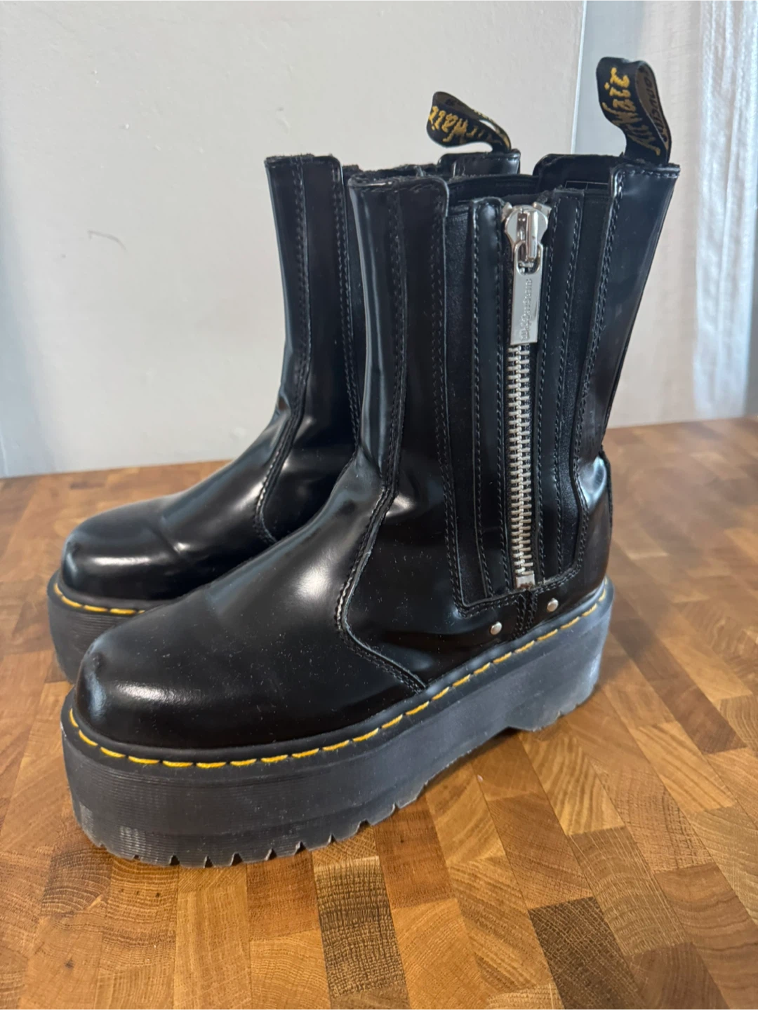 Dr. Martens 2976 Max Leather Platform Chelsea Boots 'Black' - photo 5