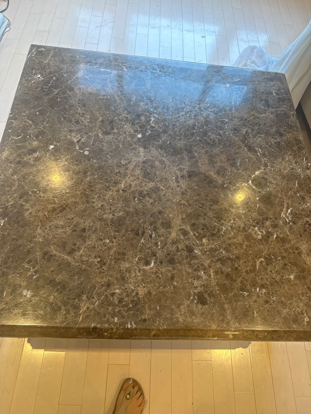 Ornate Coffee Table with Marble Top - photo 2