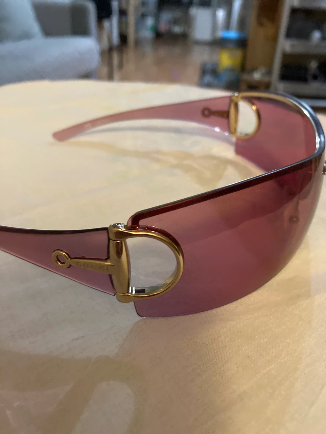 Gucci Pink Shield Sunglasses - photo 2