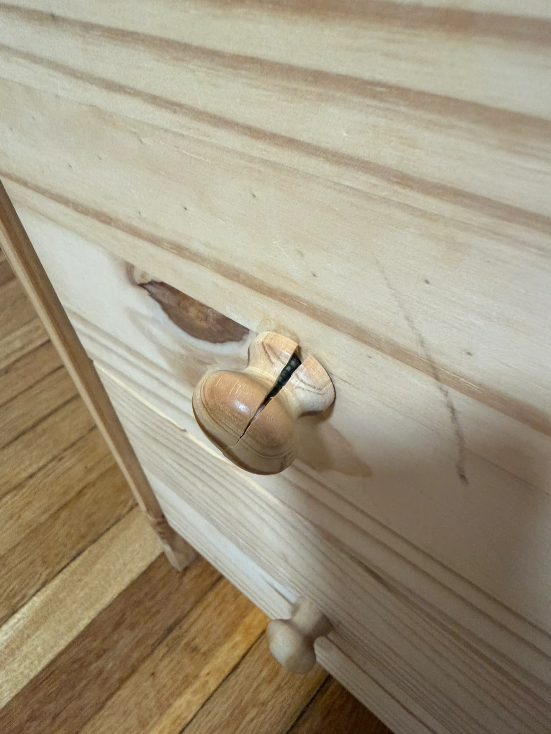 IKEA Solid Pine 3-Drawer Dresser - $40 - photo 3