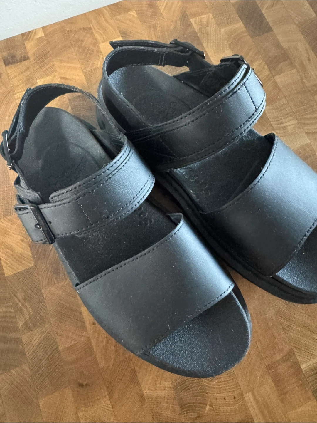 Dr. Martens Black Leather Sandals
