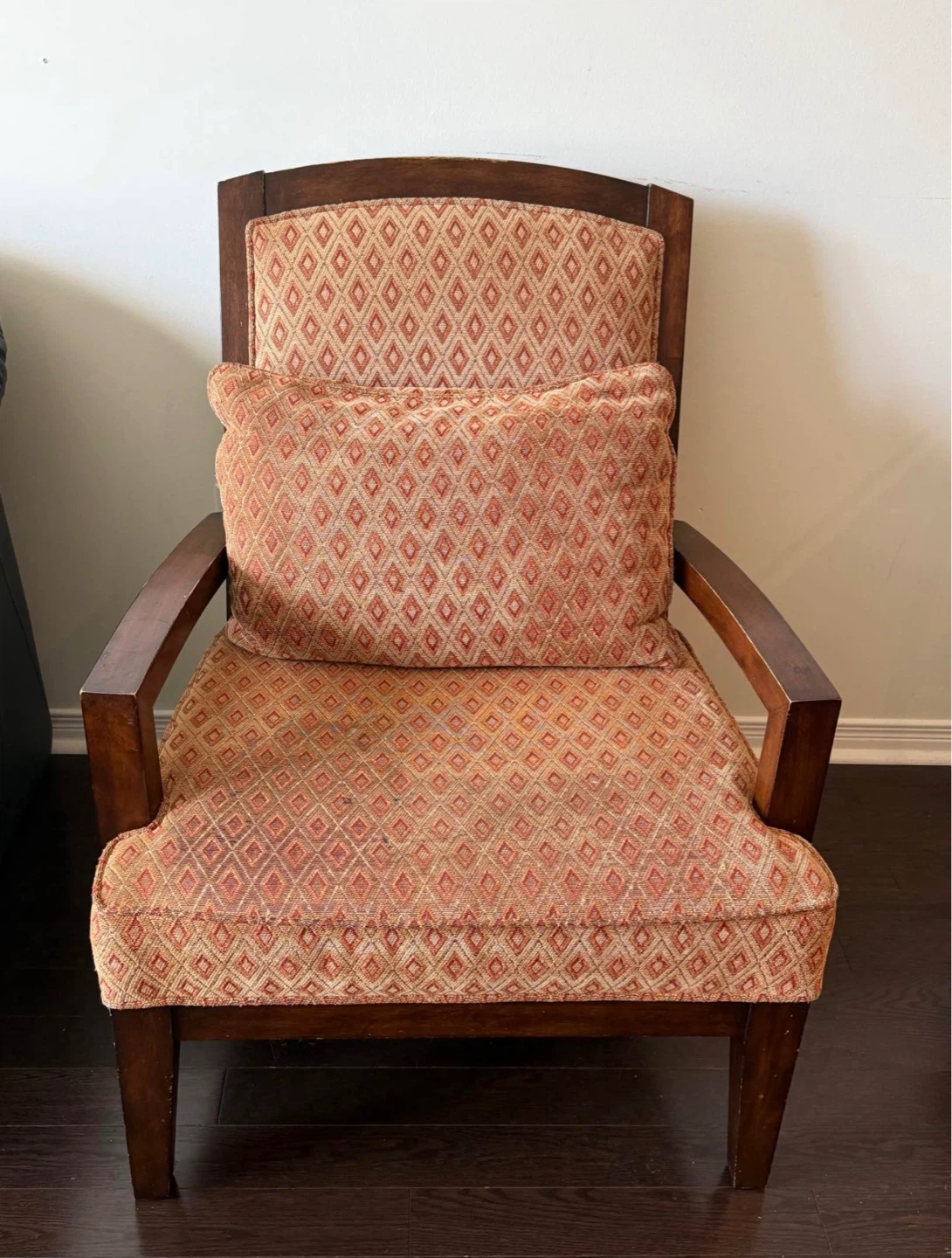 Accent Armchair with Decorative Pillow