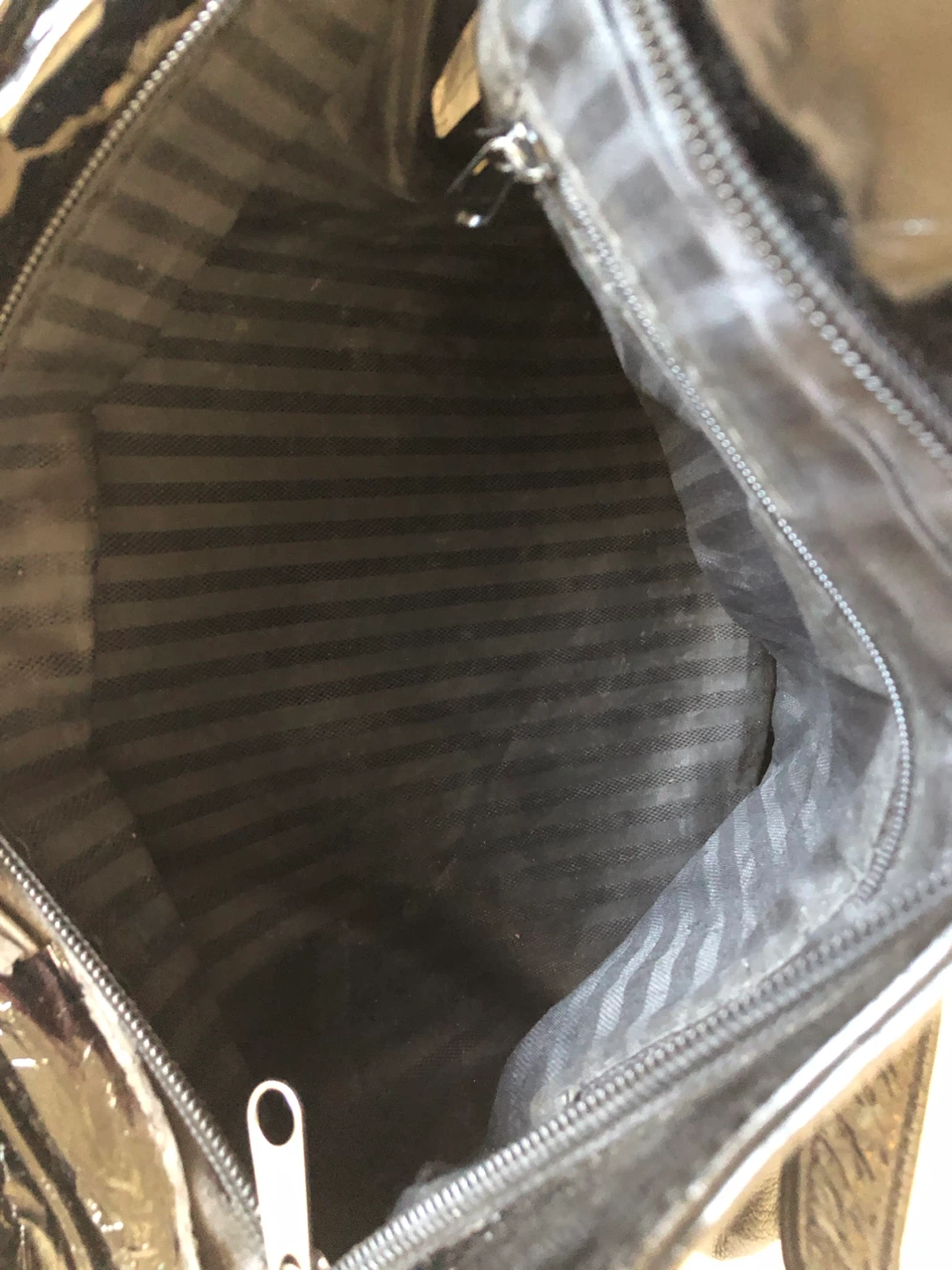 Black Faux Leather Shoulder Bag - photo 3