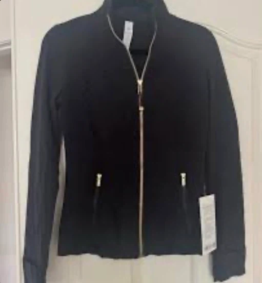 Lululemon Black Full Gold Zipper Jacket