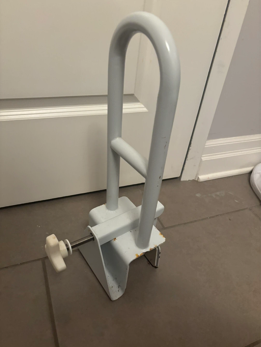White Bathtub Grab Bar