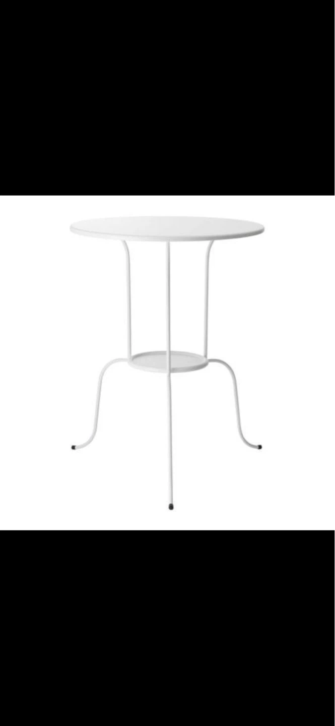 IKEA White Round Side Table – Like New