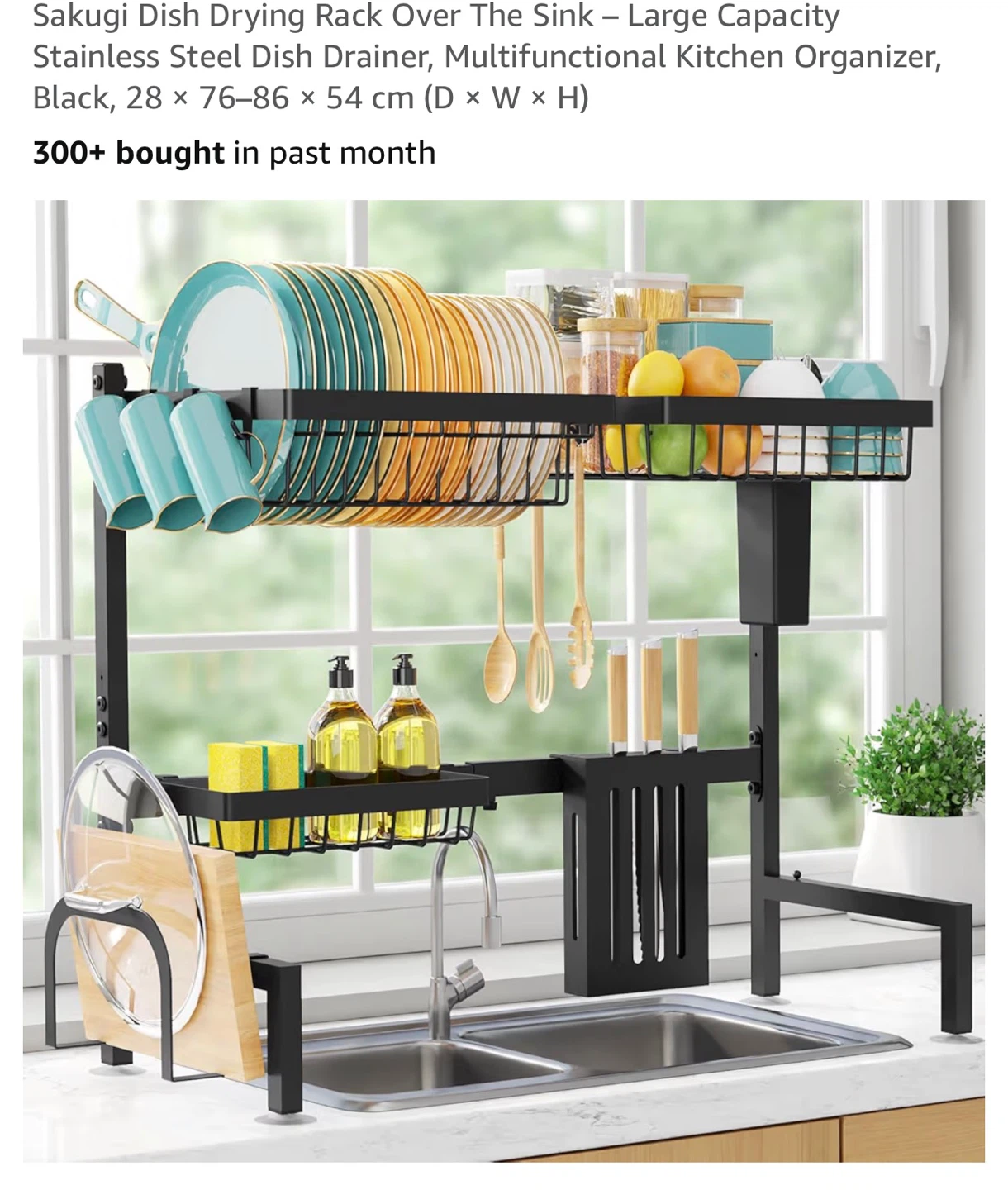 Sakugi Dish Drying Rack Over Sink DSX