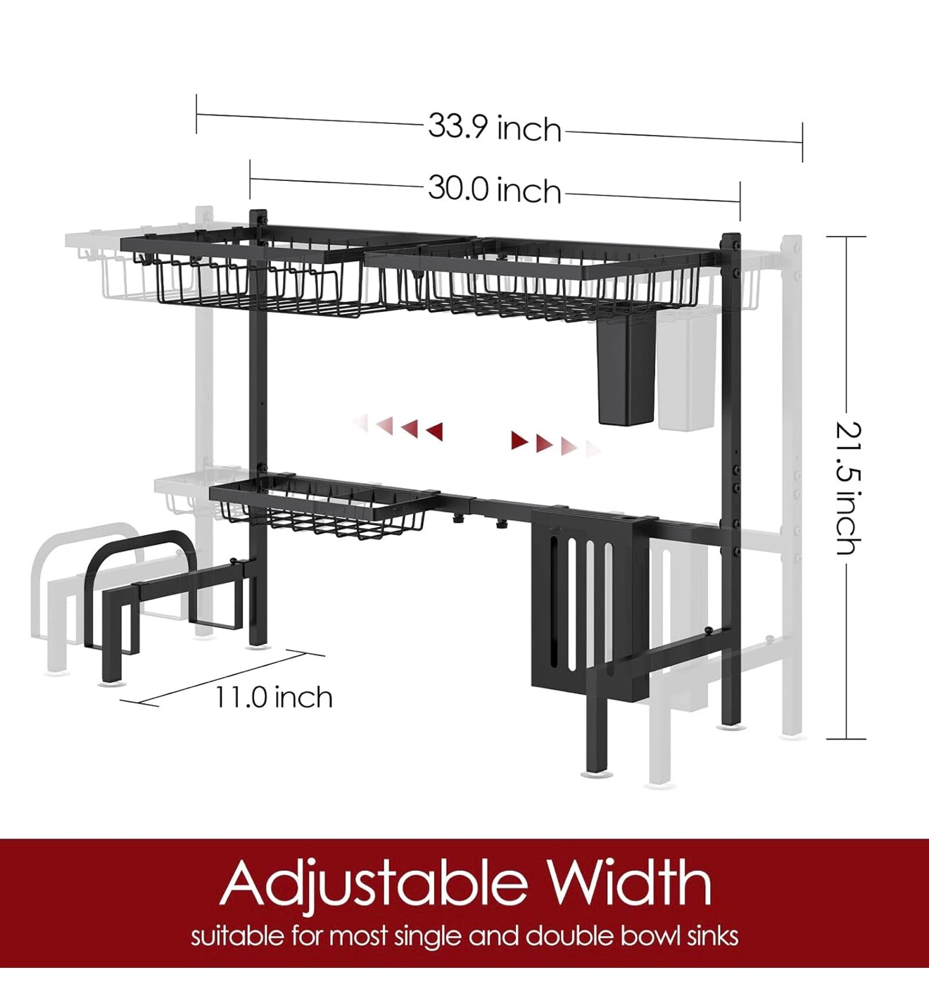 Sakugi Dish Drying Rack Over Sink DSX - photo 2