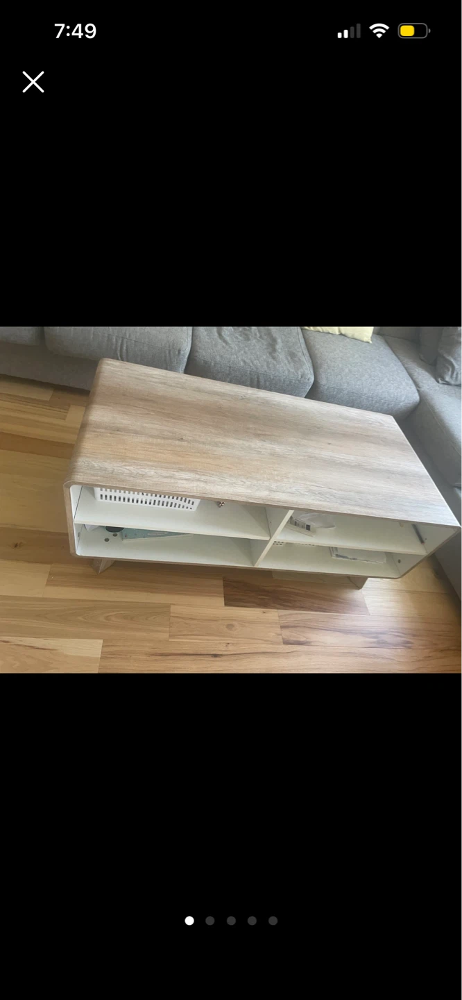 Structube Coffee + side tables with Shelves
