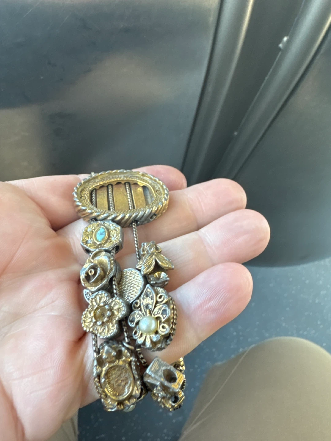 Goldette Charm Bracelet with Various Charms - photo 3