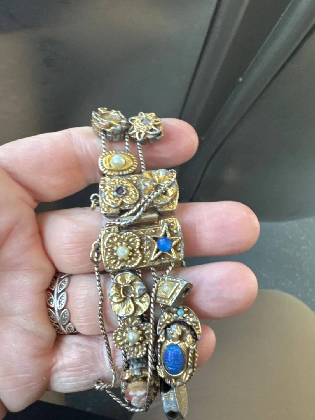 Goldette Charm Bracelet with Various Charms - photo 2